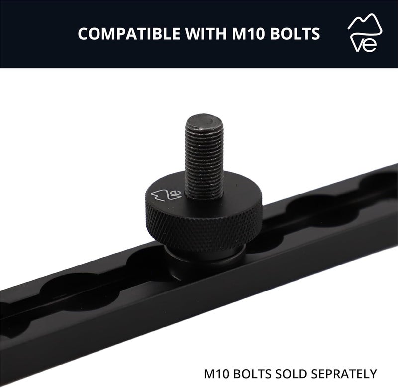 VanEssential Venture L-Track Fastening Knob Single Stud Bolt M10 x 1.0 Thread (Metric) Aluminum - 2 pcs - Image 2